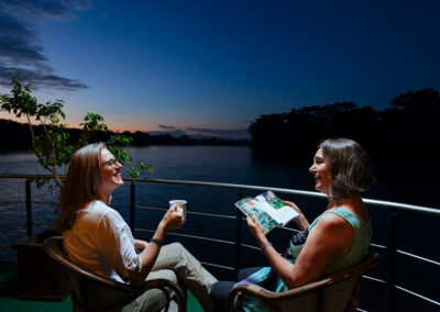 Evening aboard Anakonda Amazon